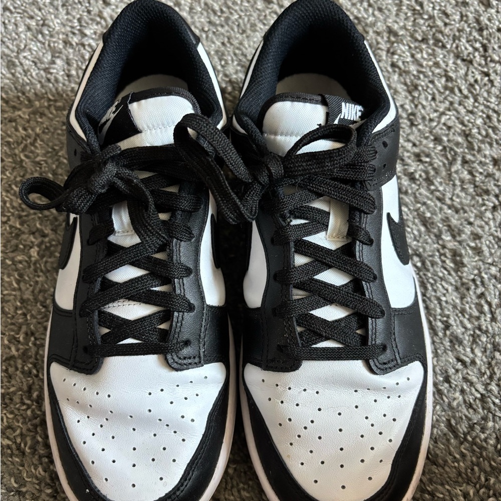 Nike Black and White Dunk Sneakers